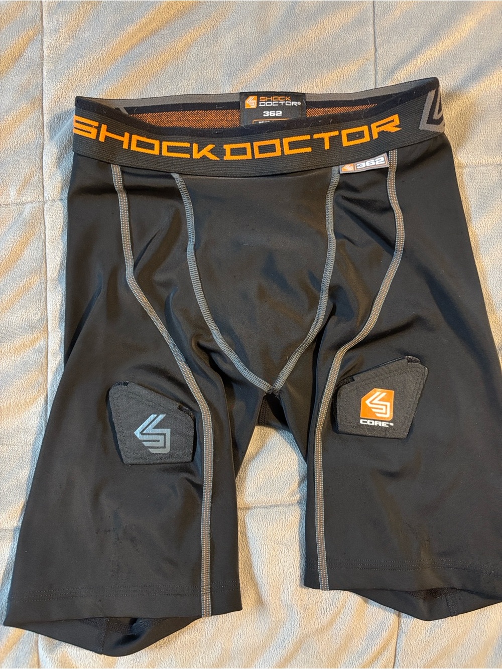 Men's Shock Doctor 362 Core Short With Bio-Flex Cup (Black S)